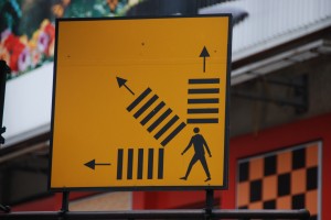 Wohin? Schild in Vietnahm © Foto by Martin Zemp
